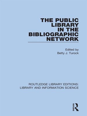 cover image of The Public Library in the Bibliographic Network